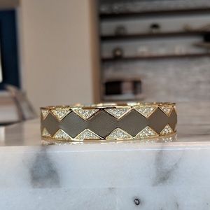 Grey Sunburst Bangle Bracelet-HOH 1960 NWOT